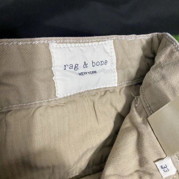 Rag & Bone New York Fit 2 Classic Drizzle Gray Khaki Chino Pants Mens Size 33 - Picture 5 of 6